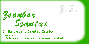 zsombor szantai business card